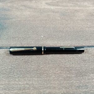 Sheaffer Fountain Pen Black Good 3-25 Gold Nib Lever Filler Vintage